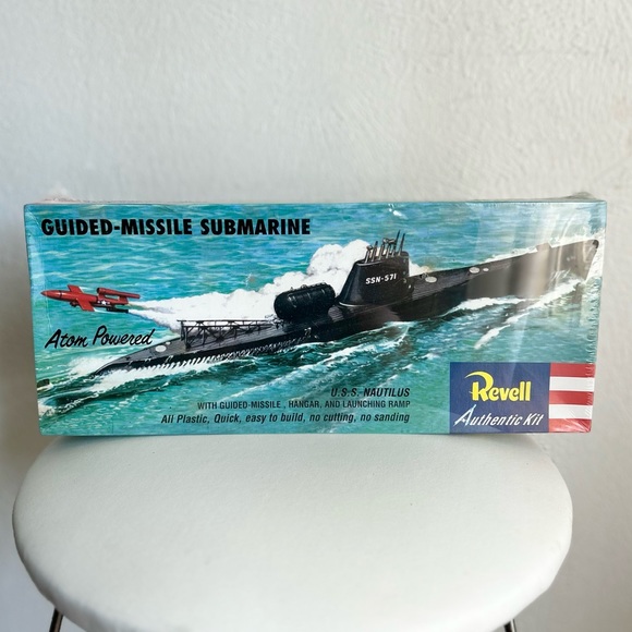 Vintage Office Vintage New 955 Revell Uss Nautilus Guided Missile Submarine Model Kit Poshmark
